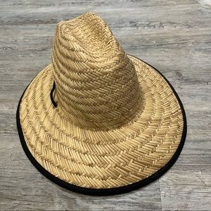 David and Young Straw Adjustable Brimmed Beach Golf Sun Hat - OS